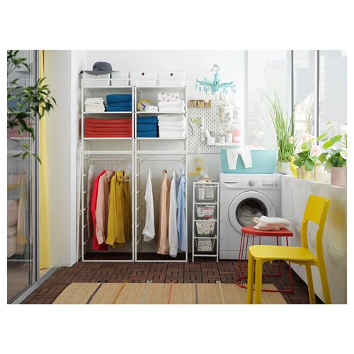 IKEA - JONAXEL, clothes storage, white, 99x51x173 cm