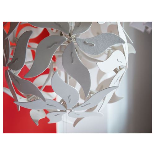 IKEA - RAMSELE, pendant lamp, white/floral