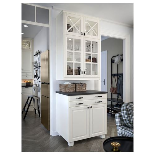 IKEA - EKBACKEN, tezgah, mat antrasit-laminat, 186x2,8 cm