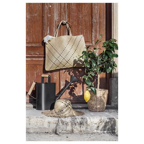 IKEA - VALLMOFRÖN, rattan plant pot, seagrass, 19 cm