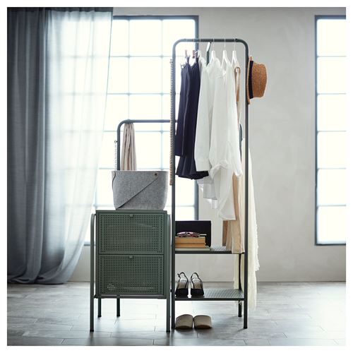 NIKKEBY gri-yeşil 46x70 cm komodin - 30439457 | IKEA