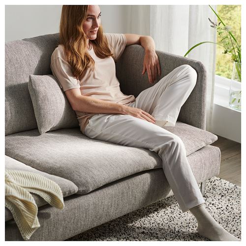 IKEA - SÖDERHAMN, 3-seat sofa, viarp beige-brown