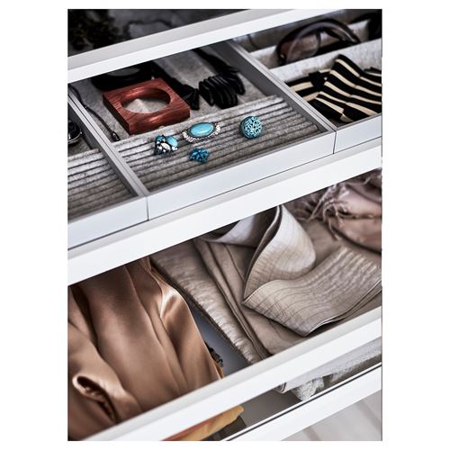 IKEA - PAX/FYRUDDEN, PAX gardırop, beyaz-mavi, 250x60x236 cm