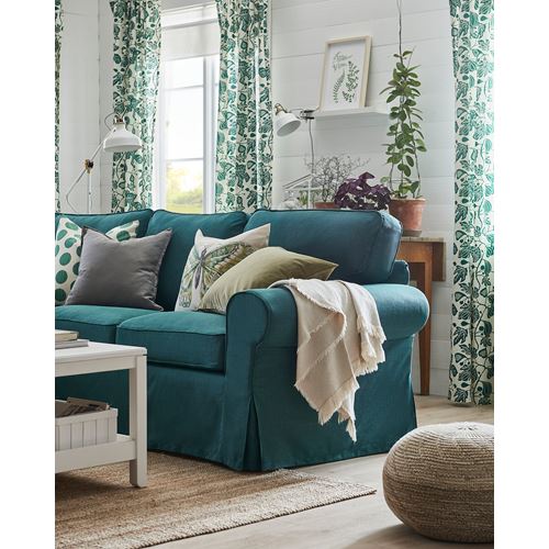 IKEA - EKTORP, 2-seat sofa, totebo dark turquoise