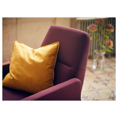 GISTAD IDEKULLA dark red recliner - 40466389 | IKEA