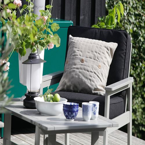 IKEA - BONDHOLMEN, garden armchair, grey