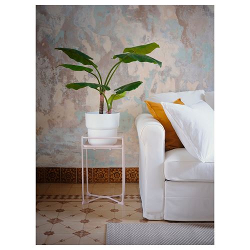 IKEA - FÖRENLIG, plastic plant pot, white, 24 cm