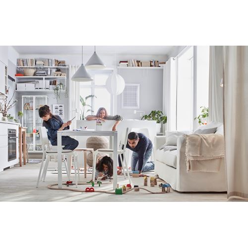 IKEA - MELLTORP/TEODORES, dining room set, white