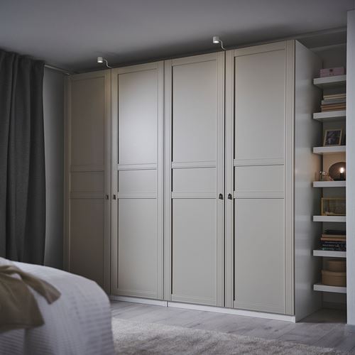 IKEA - FLISBERGET, wardrobe door, light beige, 50x229 cm