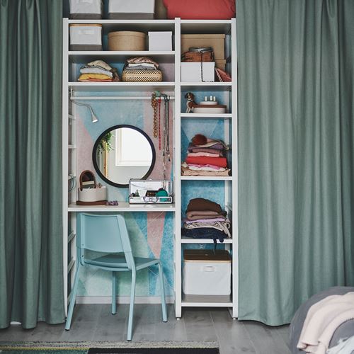 IKEA - TEODORES, plastic chair, light turquoise