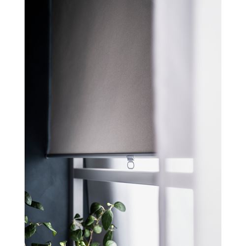 IKEA - SKOGSKLÖVER, stor perde, gri, 80x195 cm