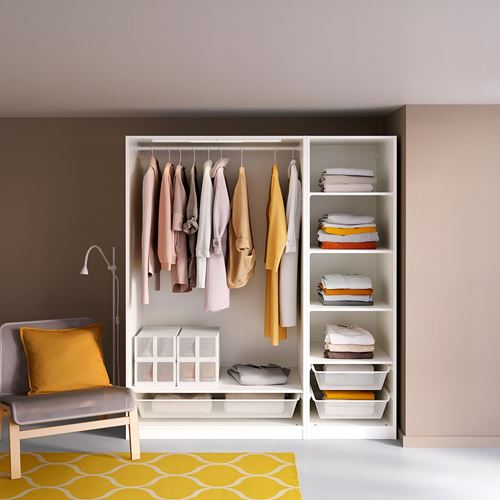 IKEA - PAX, PAX open wardrobe, white, 150x58x201 cm