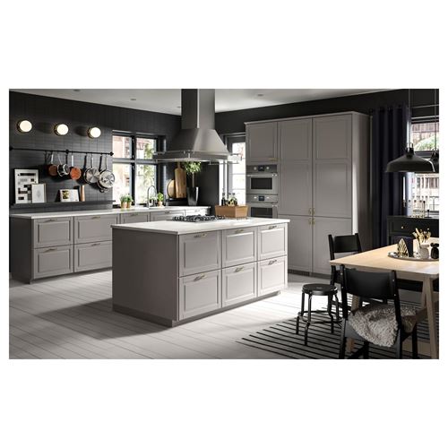 IKEA - METOD/MAXIMERA, base cabinet with drawers, BODBYN grey, 80x60 cm