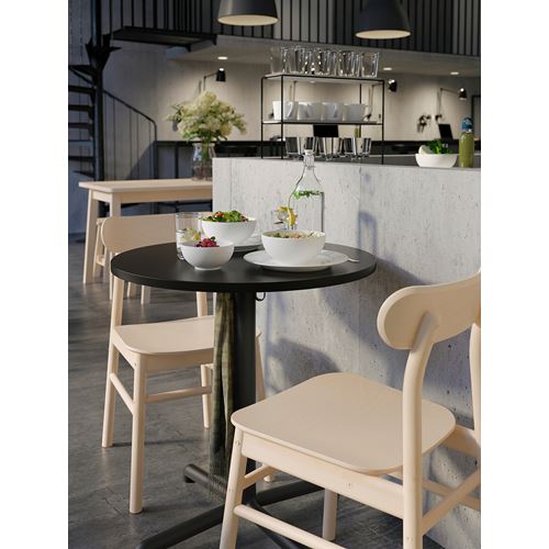 IKEA - STENSELE, yuvarlak mutfak masası, antrasit, 2 kişilik