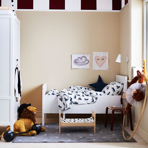 IKEA - SUNDVIK/LURÖY, extendable bed, white, 80x200 cm