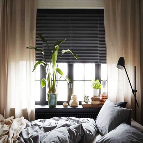 IKEA - SCHOTTIS, roller blind, dark grey, 100x190 cm