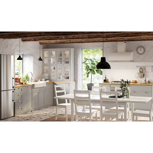 IKEA - LERHYTTAN, cover panel, light grey, 39x85 cm