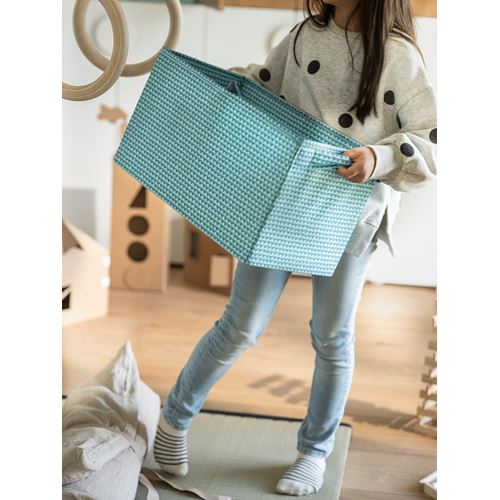 IKEA - UPPRYMD, box, turquoise, 25x44x25 cm