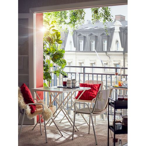 IKEA - TORPARÖ, chair with armrests, white-beige