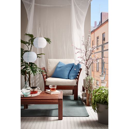 IKEA - APPLARÖ, tekli bahçe koltuğu, kahverengi