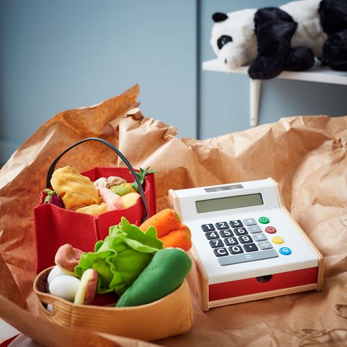 IKEA - DUKTIG, toy cash register, multicolour, 19x18x11 cm