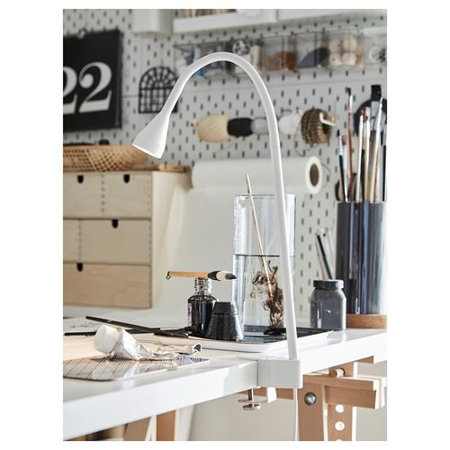 IKEA - NAVLINGE, table/wall uplighter, white