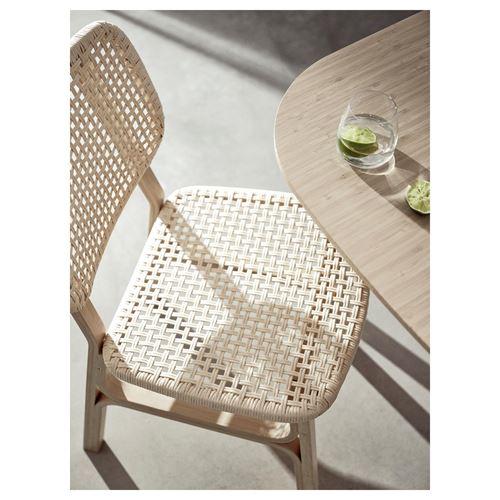 IKEA - VOXLÖV, dining set, bamboo, 4 chairs