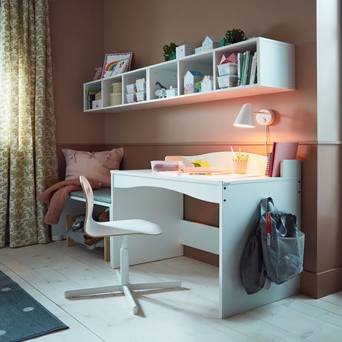 IKEA - SMAGÖRA, kid's desk, white, 93x51 cm