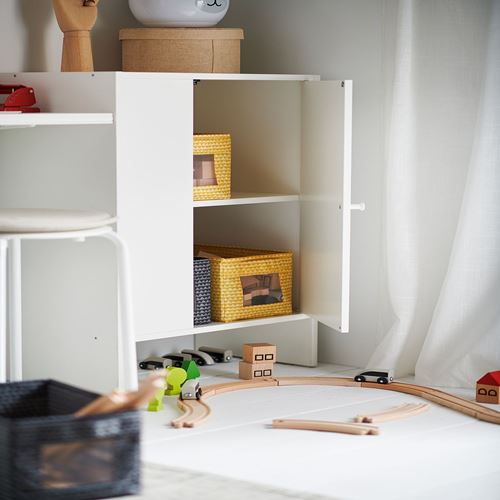 IKEA - BAGGEBO, cabinet with doors, white, 50x30x80 cm