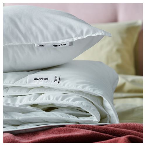 IKEA - SMASPORRE, single duvet, white, all seasons