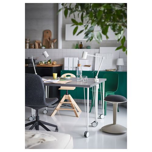 IKEA - LAGKAPTEN, desk table top, dark grey, 120x60 cm