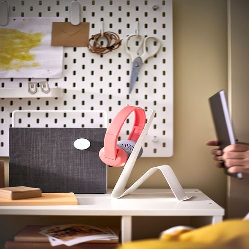 IKEA - MÖJLIGHET, kulaklık ve tablet standı, beyaz