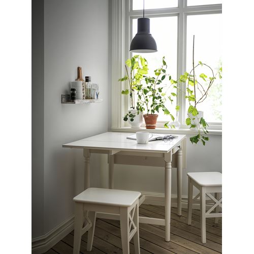 IKEA - INGATORP, katlanır mutfak masası, beyaz, 2-4 kişilik