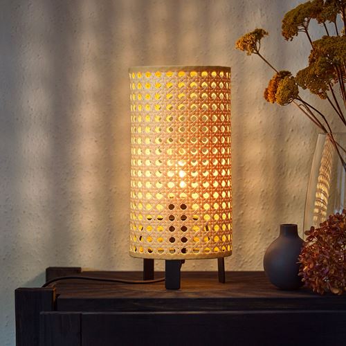 IKEA - SAXHYTTAN, lampshade, beige/black