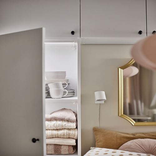 IKEA - SVANSELE, wall mirror, golden colour, 53x63 cm