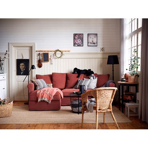 IKEA - KINNAHULT, yer lambası, siyah-dişbudak, 150 cm
