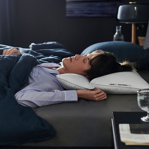 NABBSTARR, ergonomic pillow, white, 50x60 cm