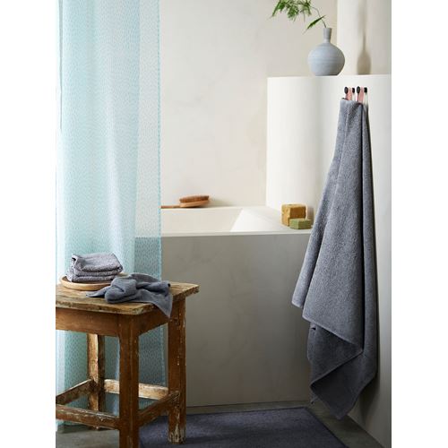 IKEA - RANEALVEN, duş perdesi, beyaz-turkuaz, 180x200 cm