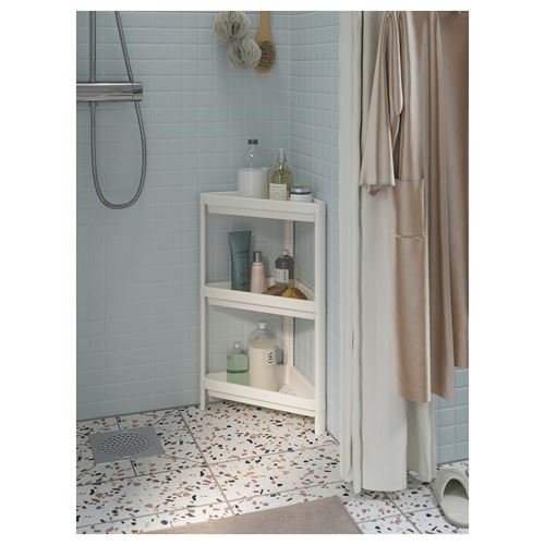 IKEA - VESKEN, shelving unit, white, 33x33x71 cm