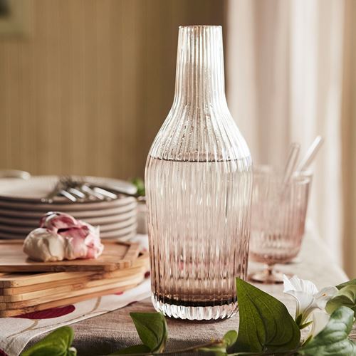 IKEA - ANLEDNING, glass, light brown-pink, 32 cl