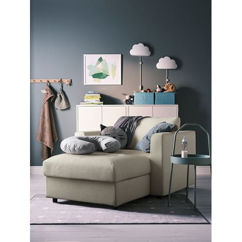 IKEA - VIMLE, chaise longue, Gunnared beige