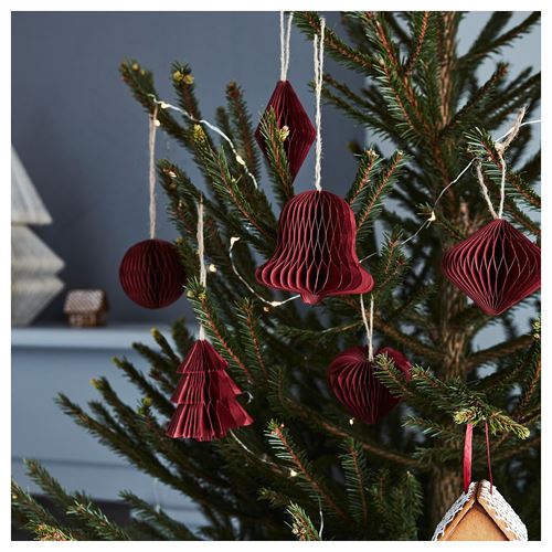 IKEA - VINTERFINT, tree ornament, red