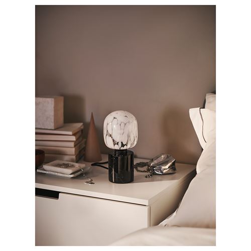 IKEA - MARKFROST/MOLNART, lampshade, marble