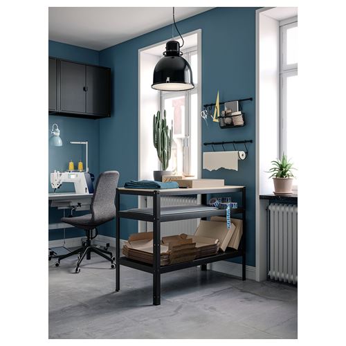 IKEA - BROR, work bench, black, 110x55 cm