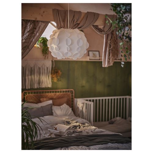 IKEA - PEKTOLIT, sarkıt lamba abajur başlığı, beyaz, 52 cm