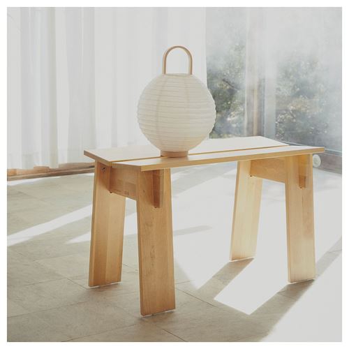 IKEA - BASTUA, bench, birch, 74 cm