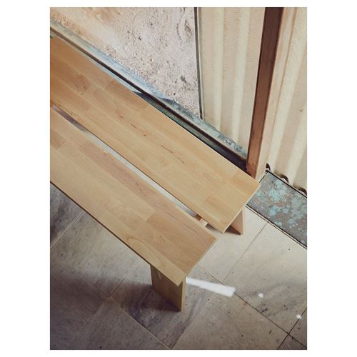 IKEA - BASTUA, bench, birch, 74 cm