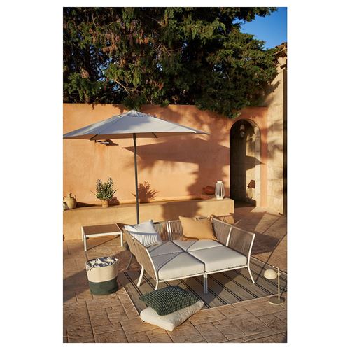 IKEA - SEGERÖN, garden corner section, white-beige