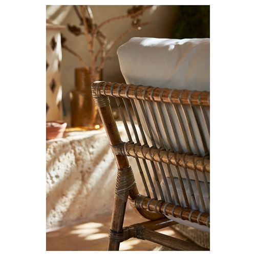 IKEA - TVARÖ, tekli bahçe koltuğu, kahverengi