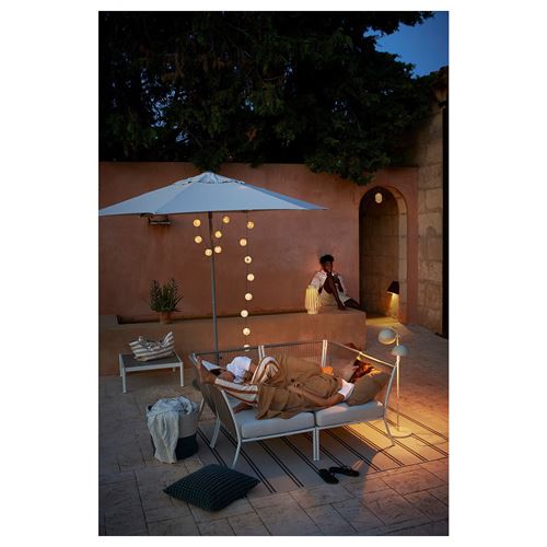 IKEA - SEGERÖN, garden corner section, white-beige